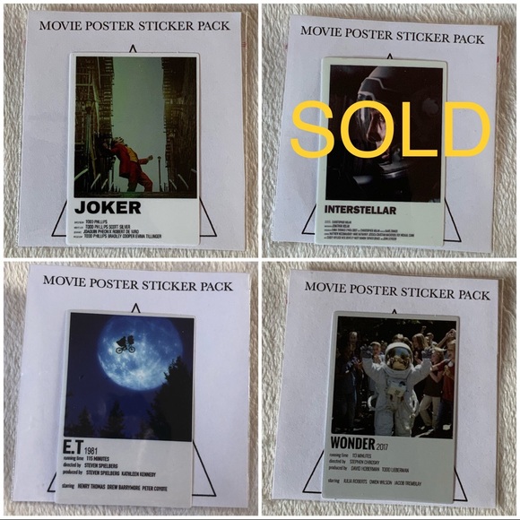 $1 each - Movie Poster Sticker Pack (1 sticker/pk) - Picture 4 of 5